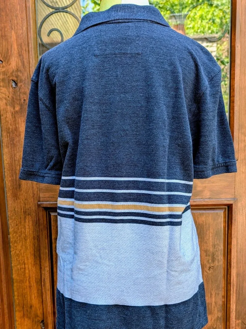 Banana Republic Standard Fit - Navy Polo Men's Shirt - Size L